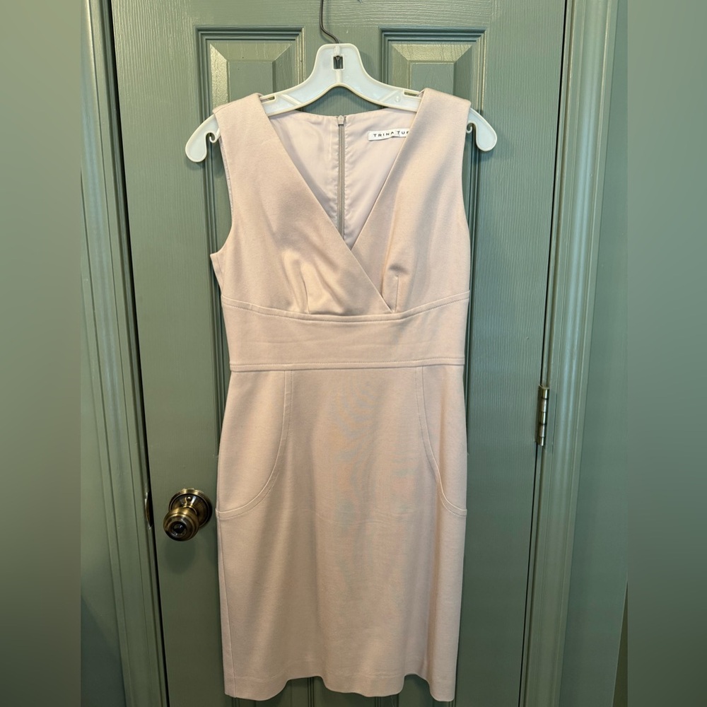 Trina Turk cream lined dress